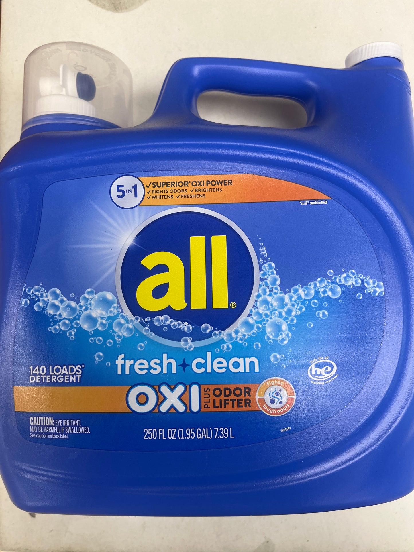 All liquid detergent, fresh clean