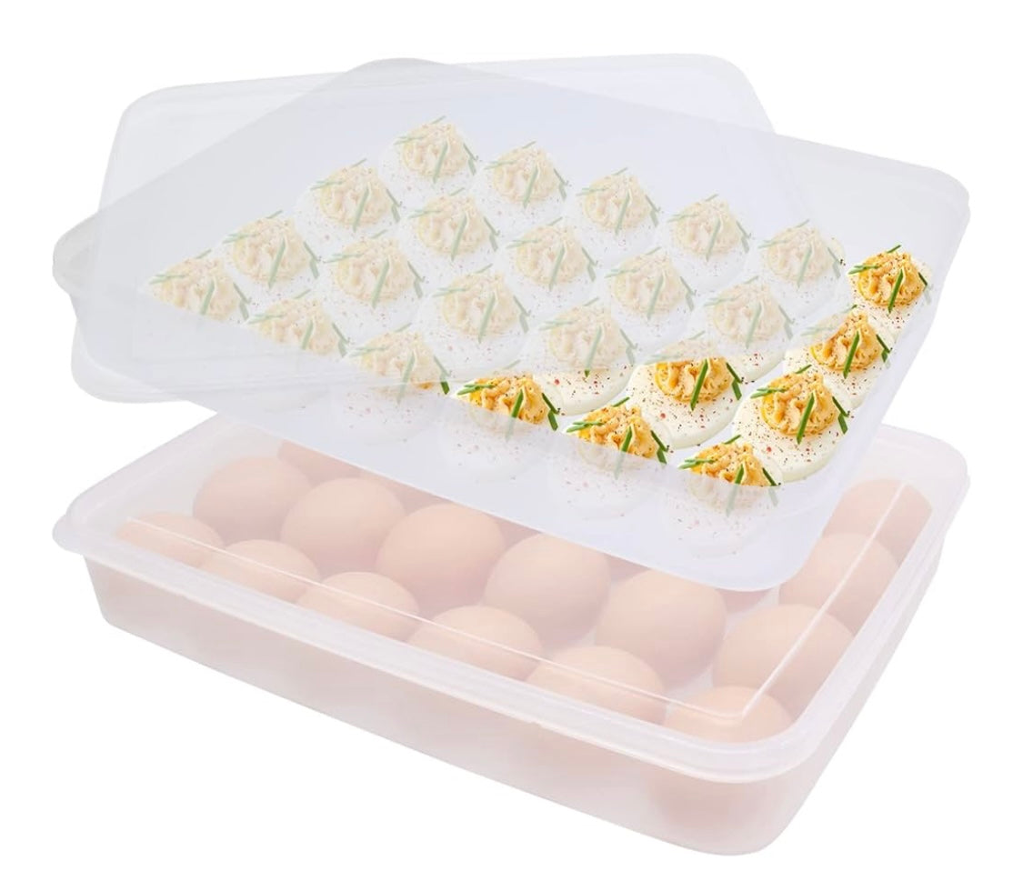 BUDDEEZ -EGG Keeper With Cover Holds 24