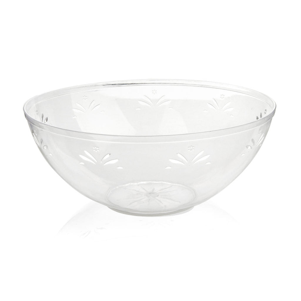 Round Clear Large Serving Bowl
