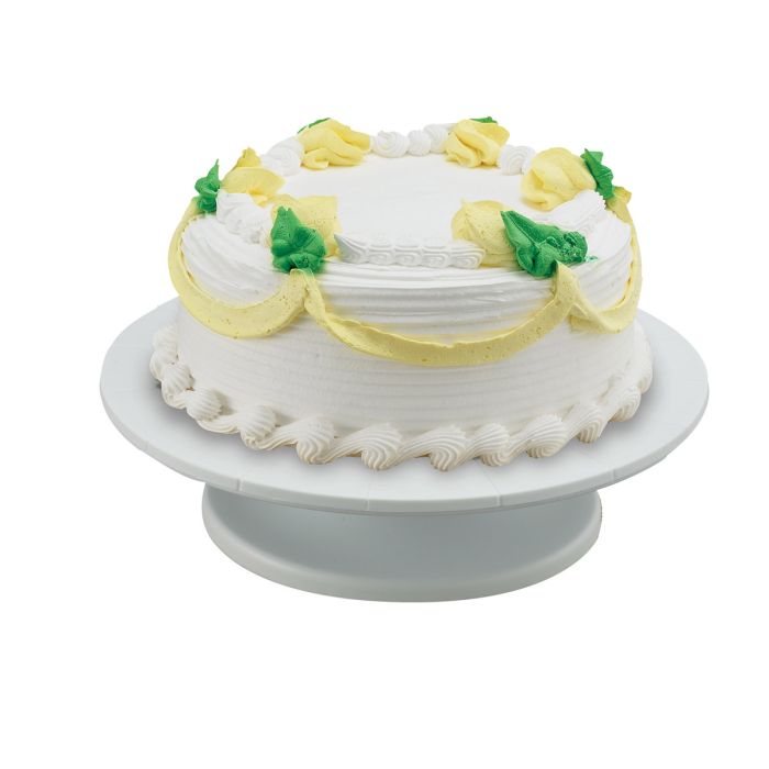 Ateco Revolving Cake Decorating Turntable Stand, 12in