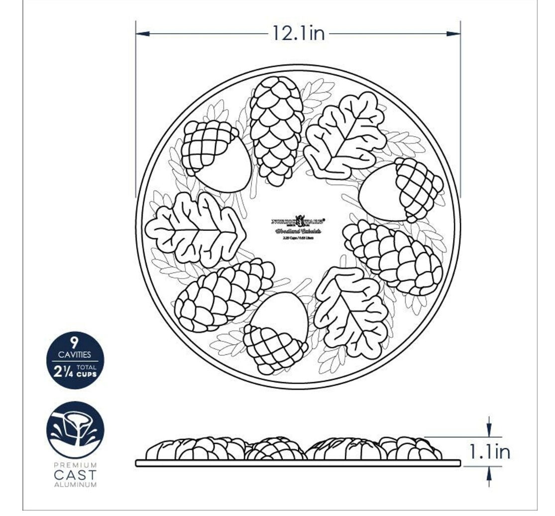 Woodland Cakelet Pan