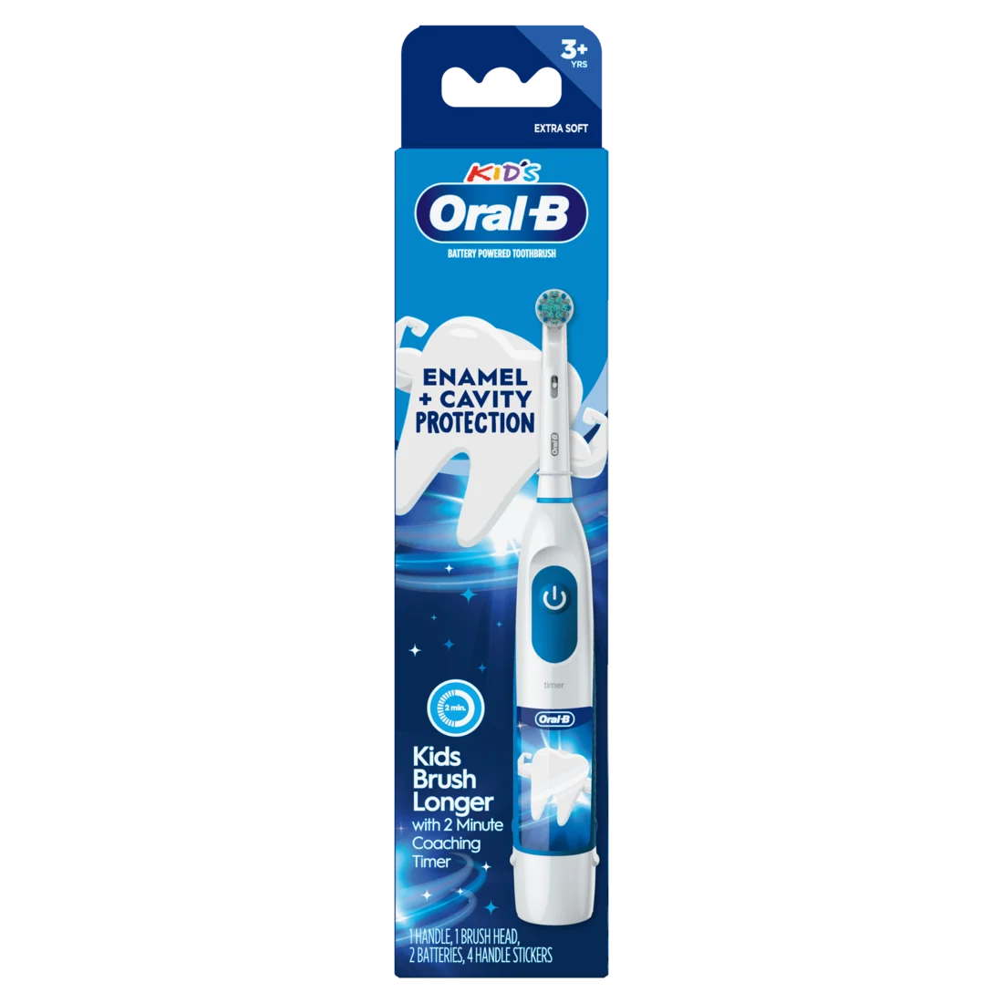 Oral-B Kid's Battery Toothbrush featuring Enamel + Cavity Protection Soft Bristles - 1ct