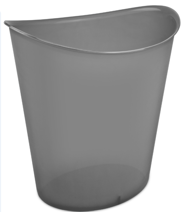 WASTEBASKET- 3 GALLON OVAL- TINT