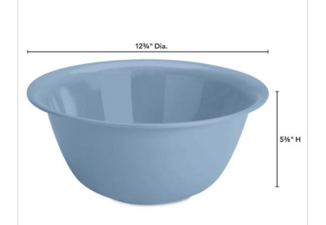 Plastic BOWL 6Q Blue