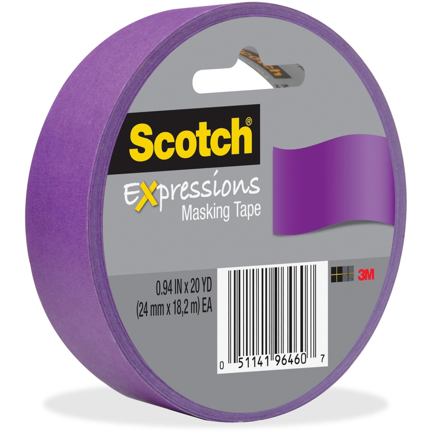 Masking tape, purple 3M