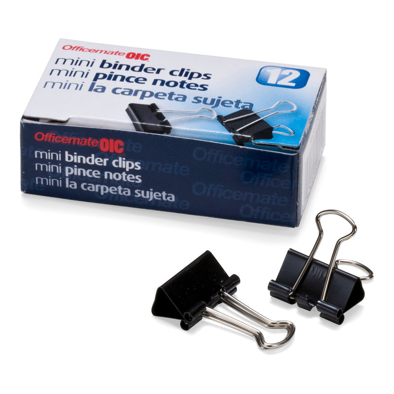 9/16" Binder Clips 12ps Mini