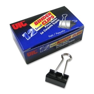 1.1/4" Binder Clips 12ps Small