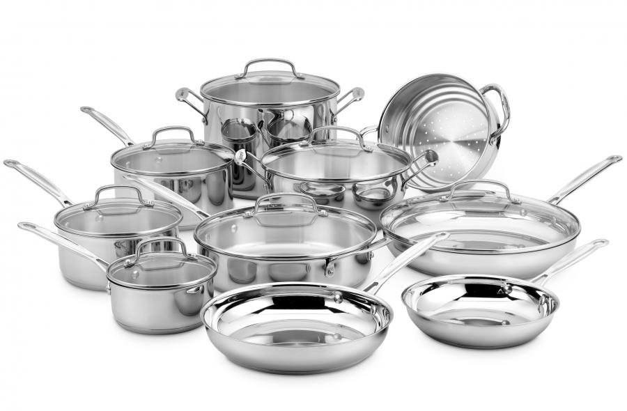 Cuisinart stainless steel chefs, classic cookware 17 piece set