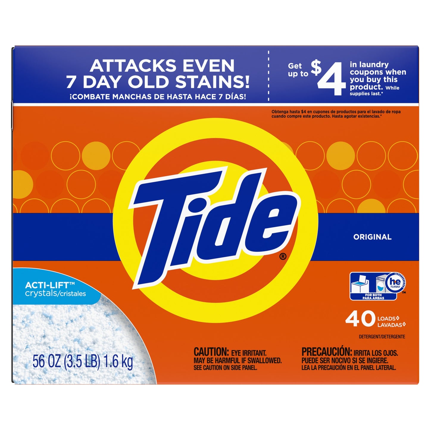 Tide powder 56 ounces small