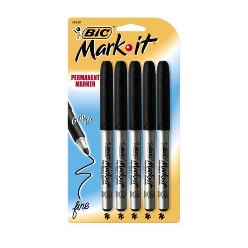 Bic Permanent Marker 5pk