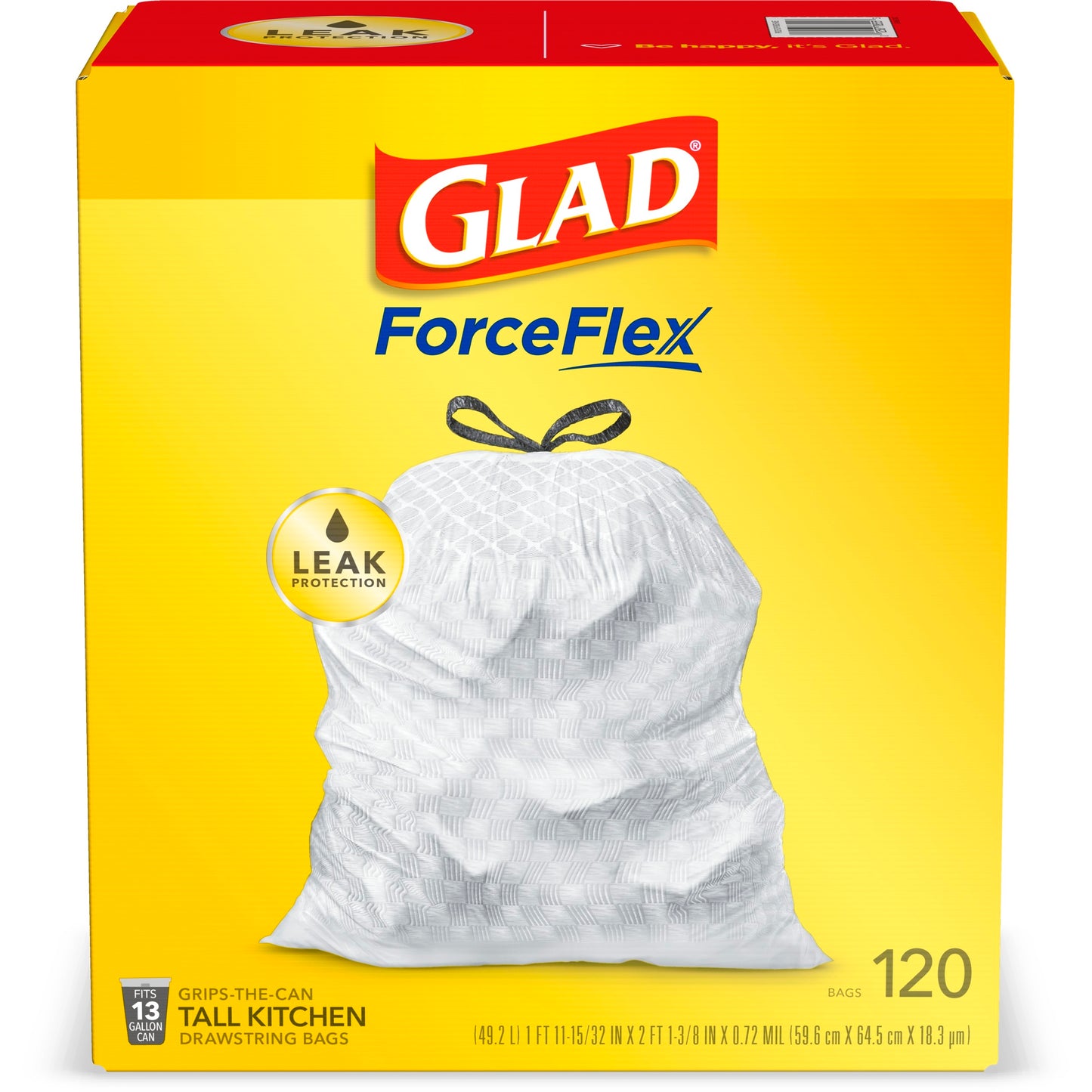 GladTall Kit Bags 13Gal 120Ct