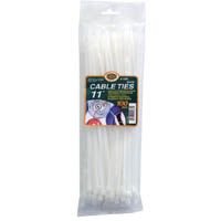 8" Cable Ties Natural 100pc