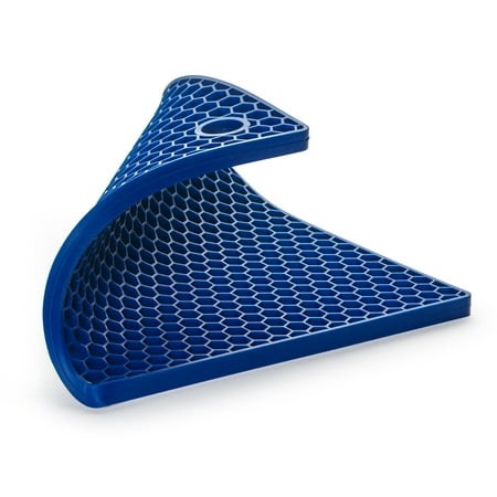 Silicone pot holder blue