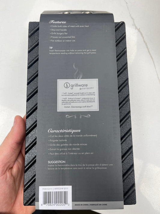Grill press cast iron