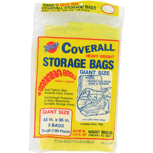 Plastic Coverall 3pk 45x96"