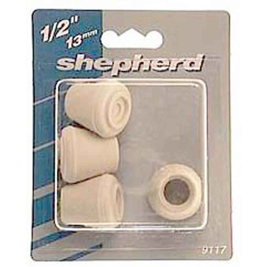 1" Rubber Legs Tips Blk