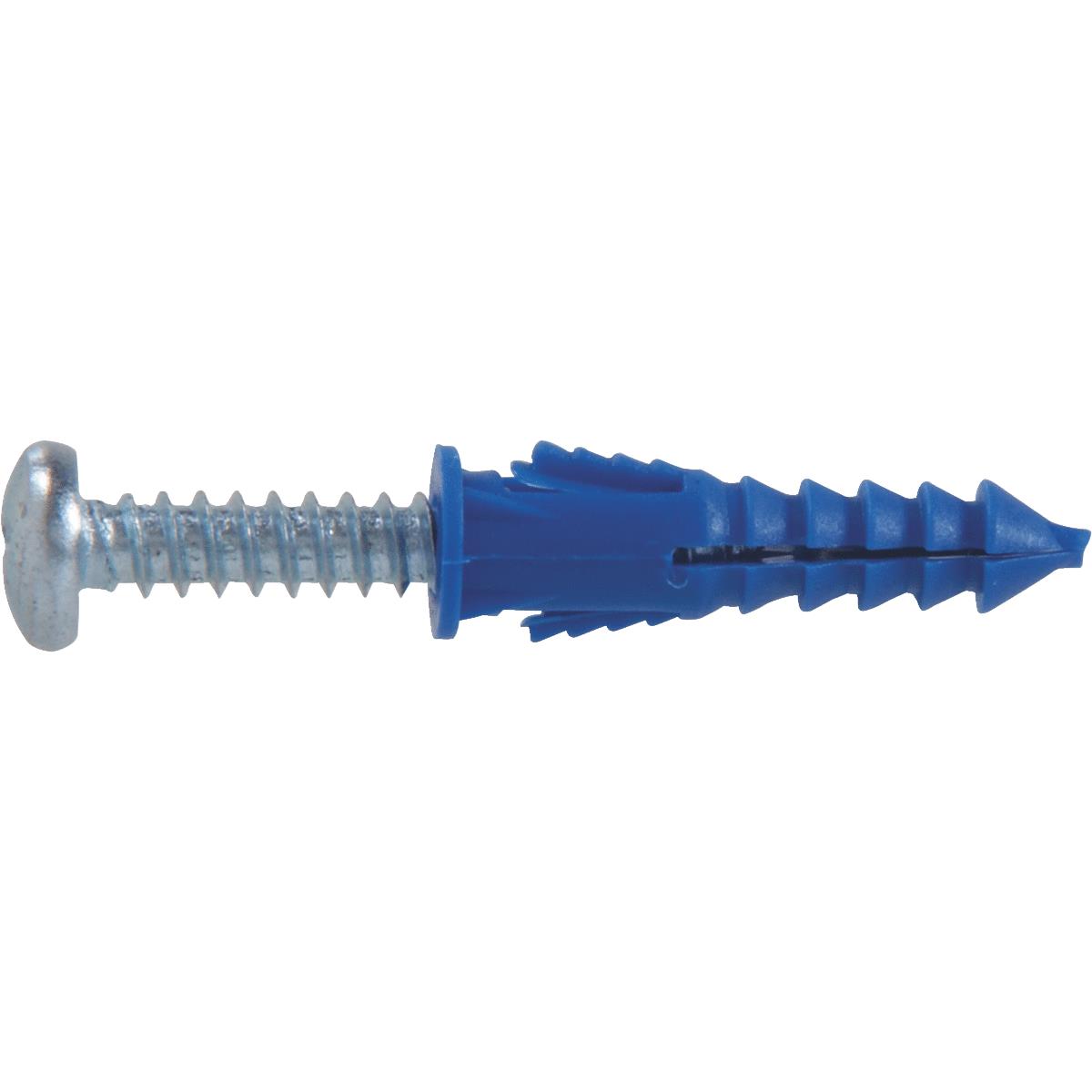 10x1-1/4" ANCHOR-PLASTIC-RIBBED w-SCREWS 8-10-12