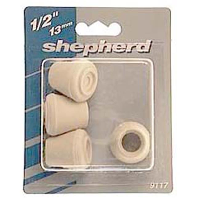7/8" Rubber Leg Tips Blk