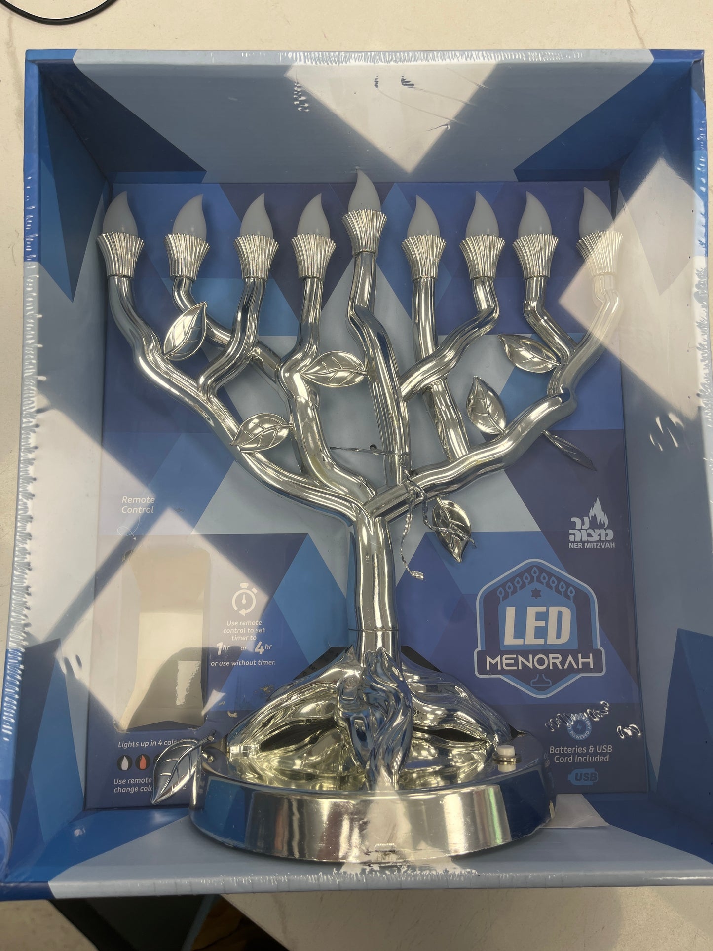 Hanukkah LED menorah 