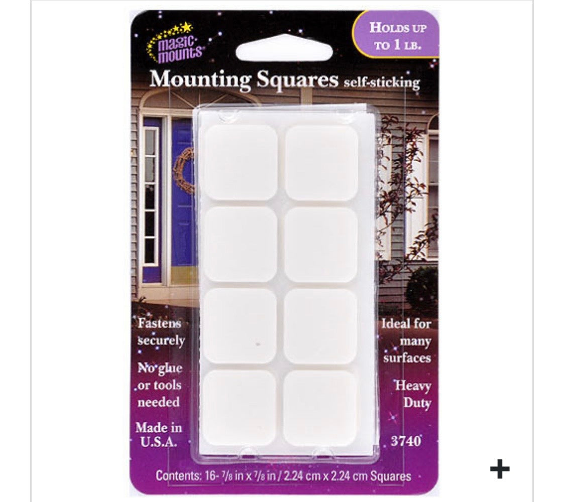 MAGIC MOUNT-MOUNTING SQUARES-7/8
