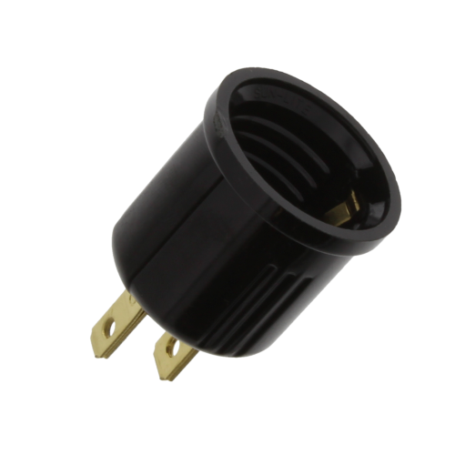 Plug In Outlet Adapter Black