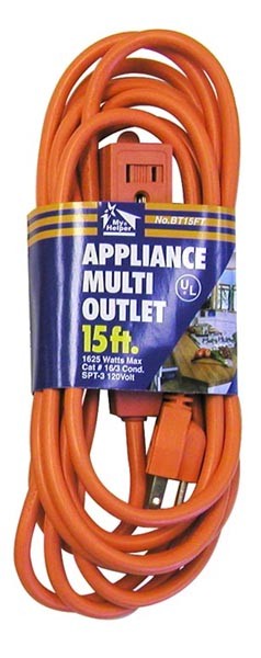 15ft H/D Multi Exte Cord 16/3A