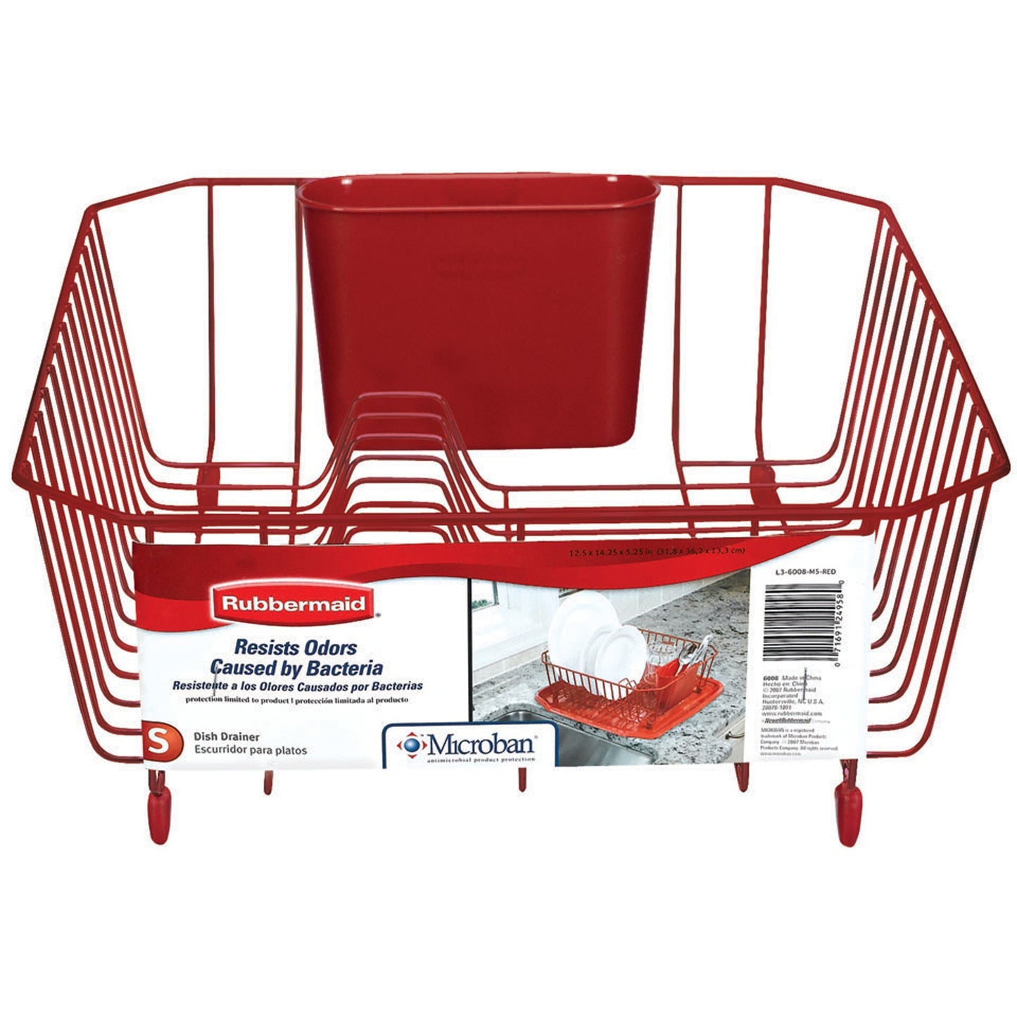 RM Small Dish Drainer Red