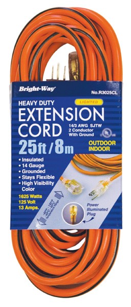 25ft H/D Extension Cord 14G