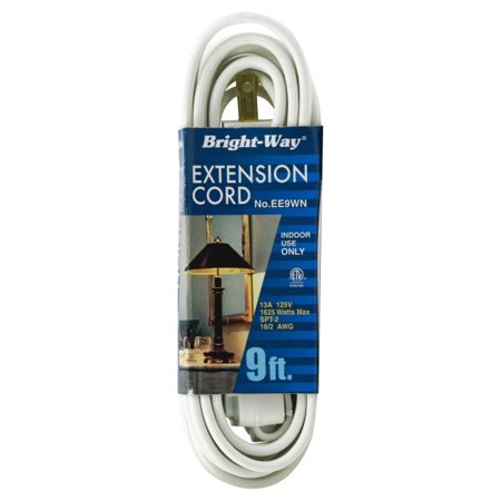 9ft White Extension Cord EE9W