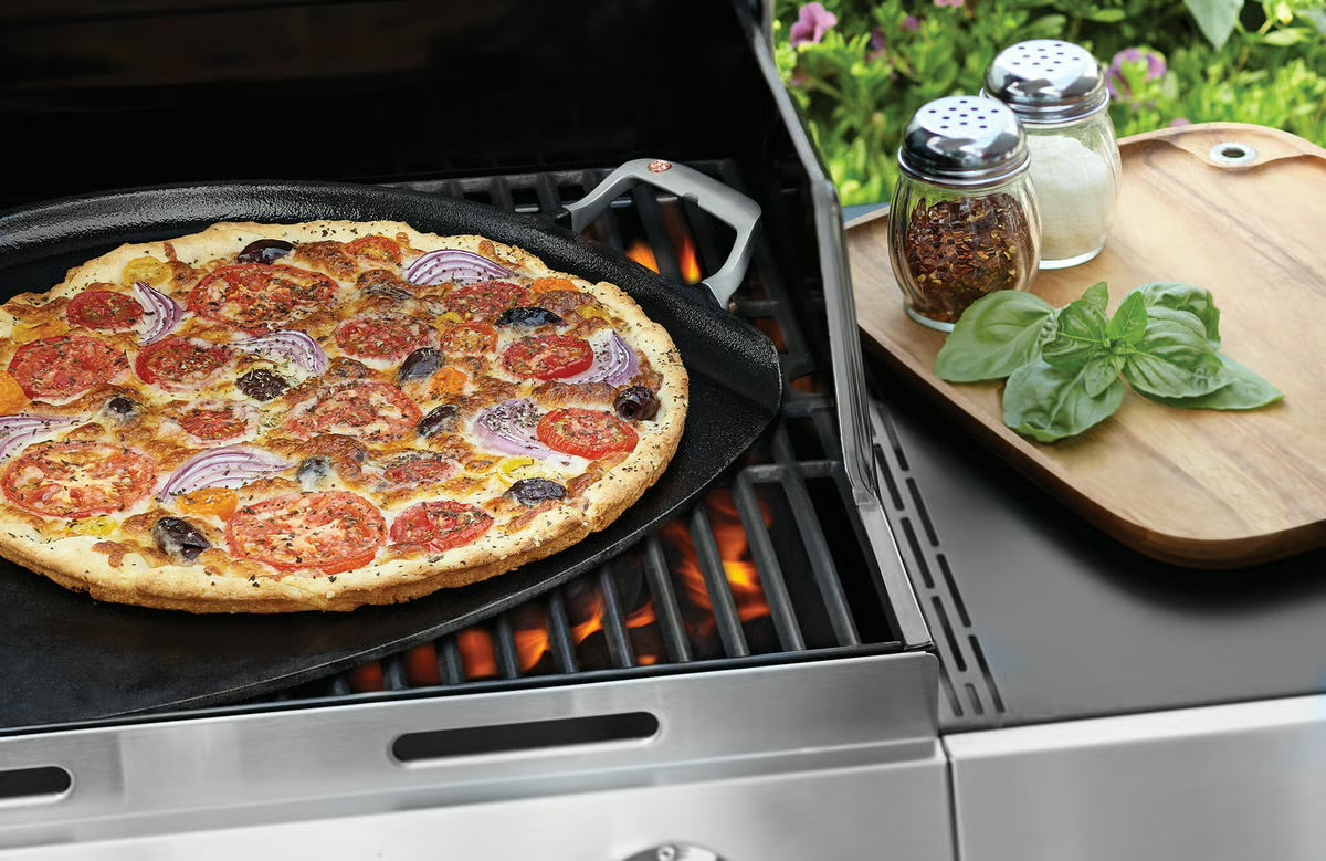 OUTSET 76612 CAST IRON 14-INCH PIZZA IRON