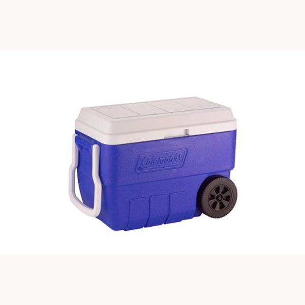 56qt W/Wheel Cooler Blue