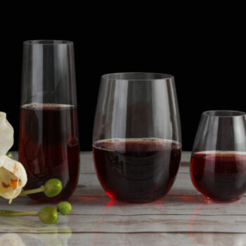 Clear 9oz Stemless Goblets