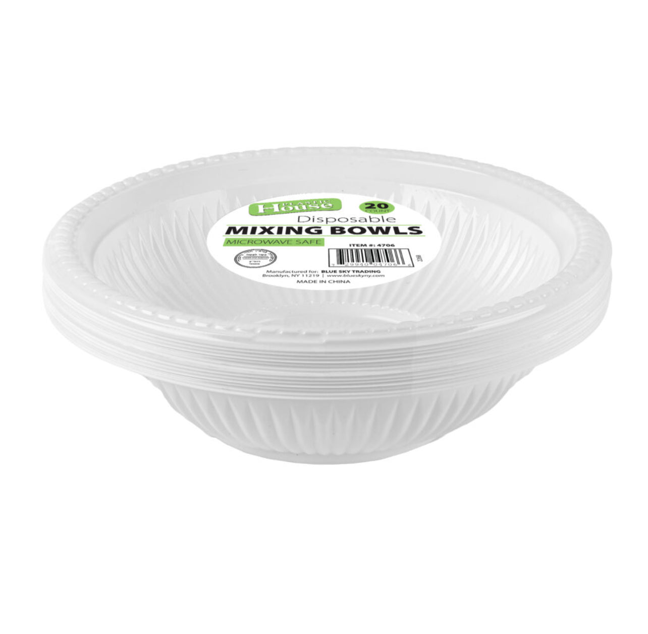 Disposable mixing bowls microwave safe 20 count