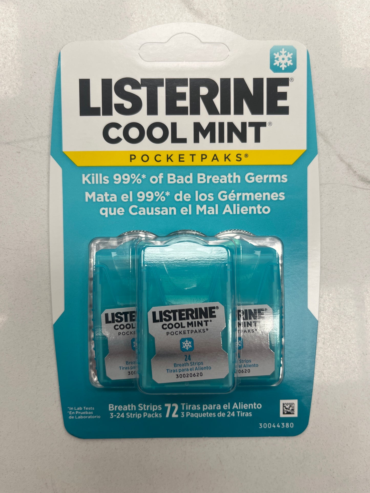 Listerine Cool Mint Pocketpaks Breath Strips (432 strips) - 72ct