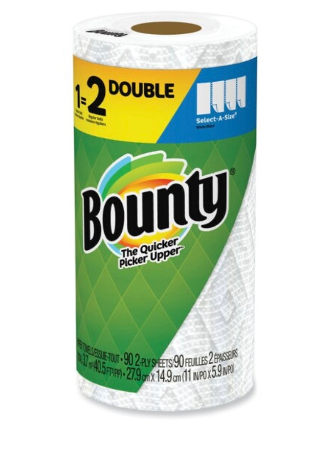 Bounty paper towels 91 sheets 2ply