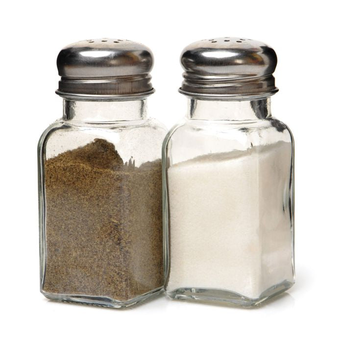 Kitchen Salt Pepper Shaker, Glass, 2.5oz