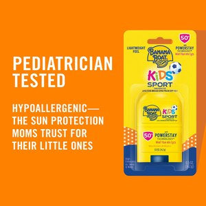 Banana Boat Kids Sport Sunscreen Stick, SPF 50+, 0.5 OZ