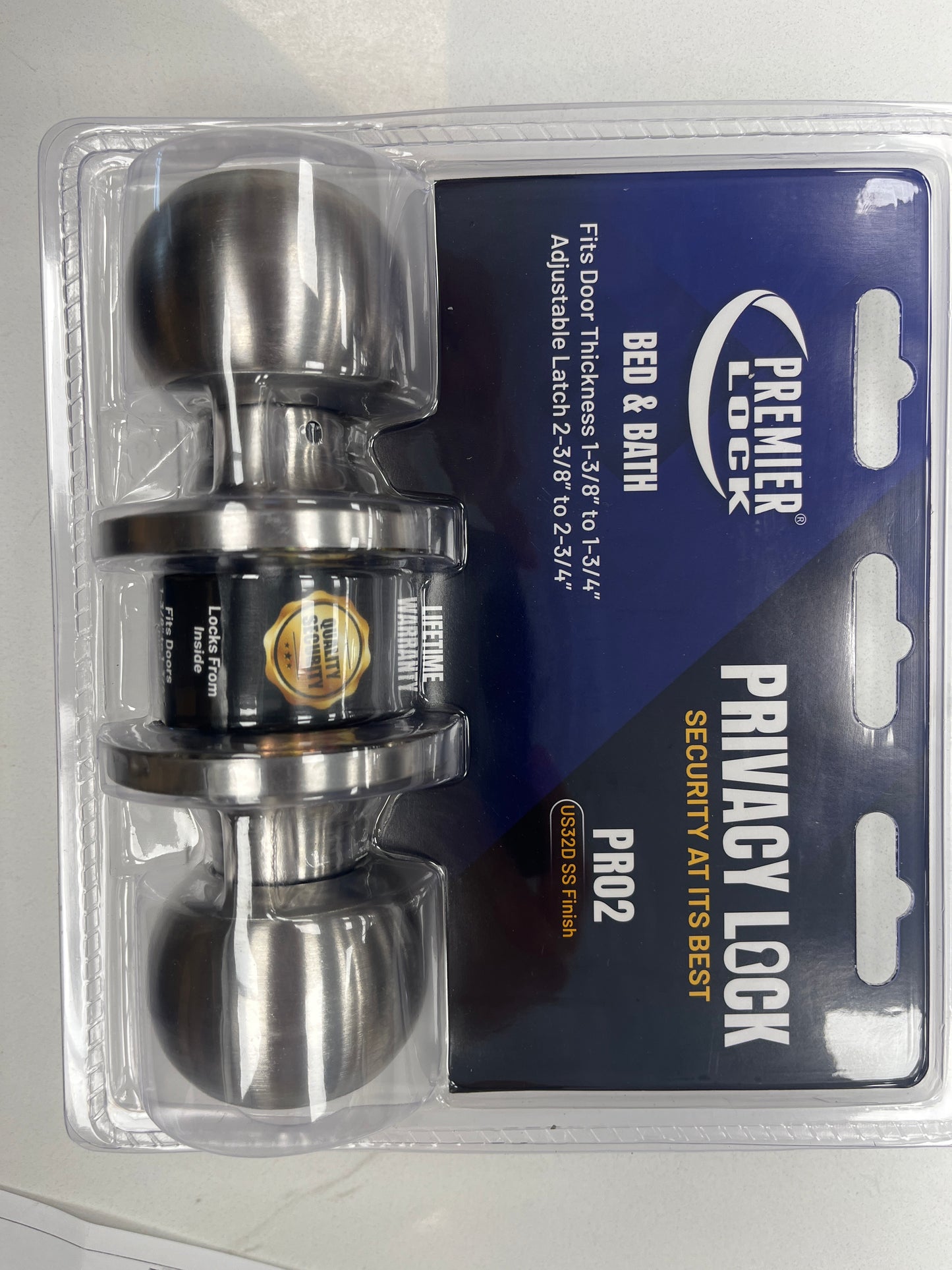 Bed and Bath door lock stainless steel