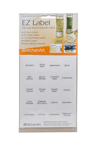 Easy labels for spices