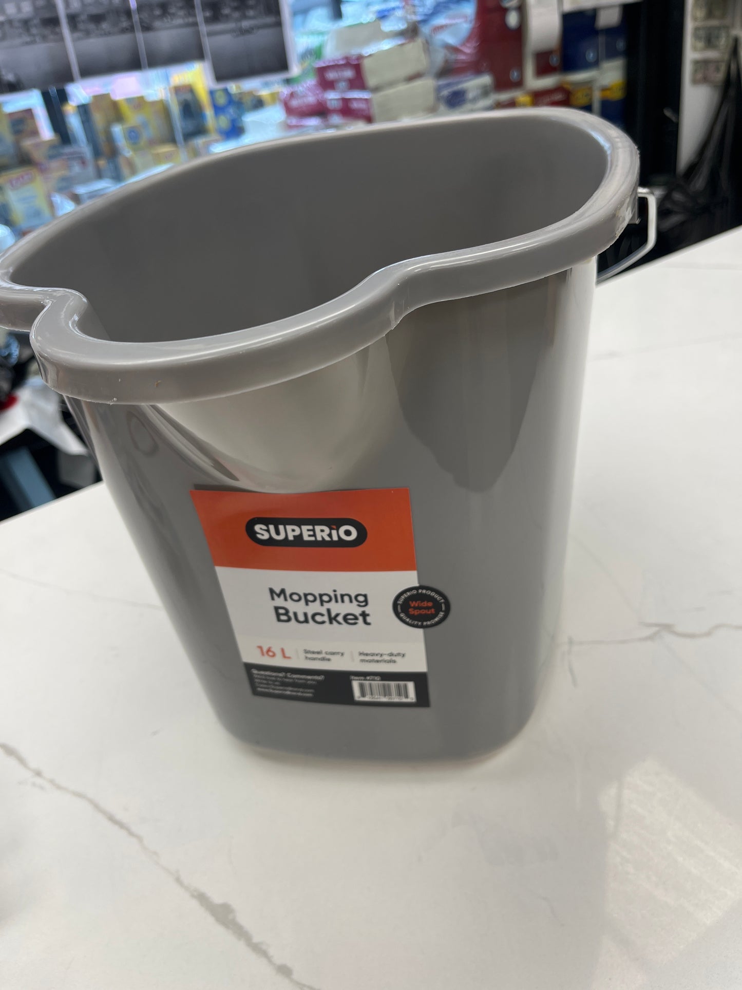 Mopping bucket, 16L gray color