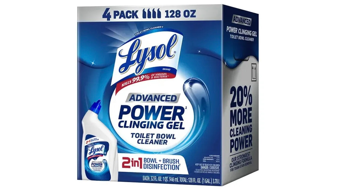 Lysol Toilet Gel Power 32oz 4pack