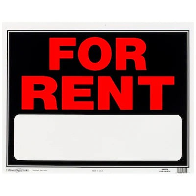 For rent sign