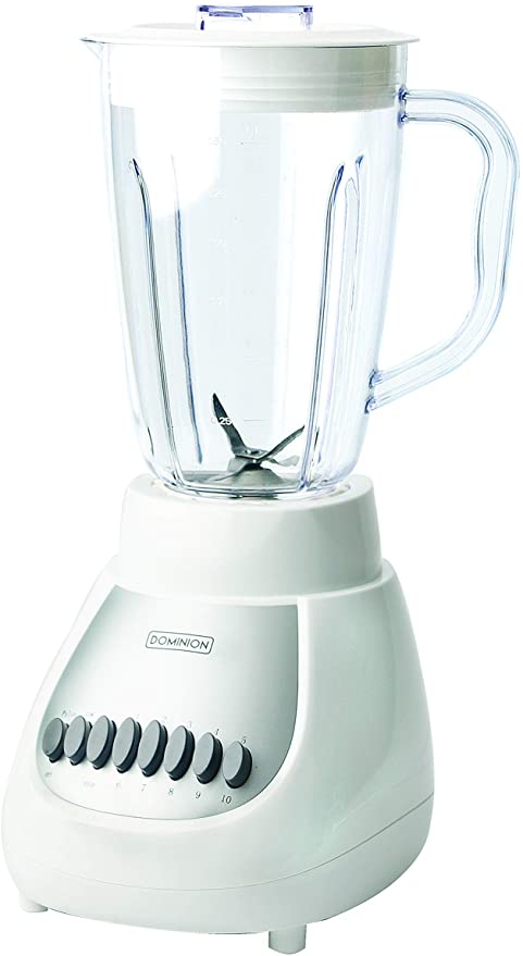 Dominion White blender 10 speed 50 ounce plastic jar