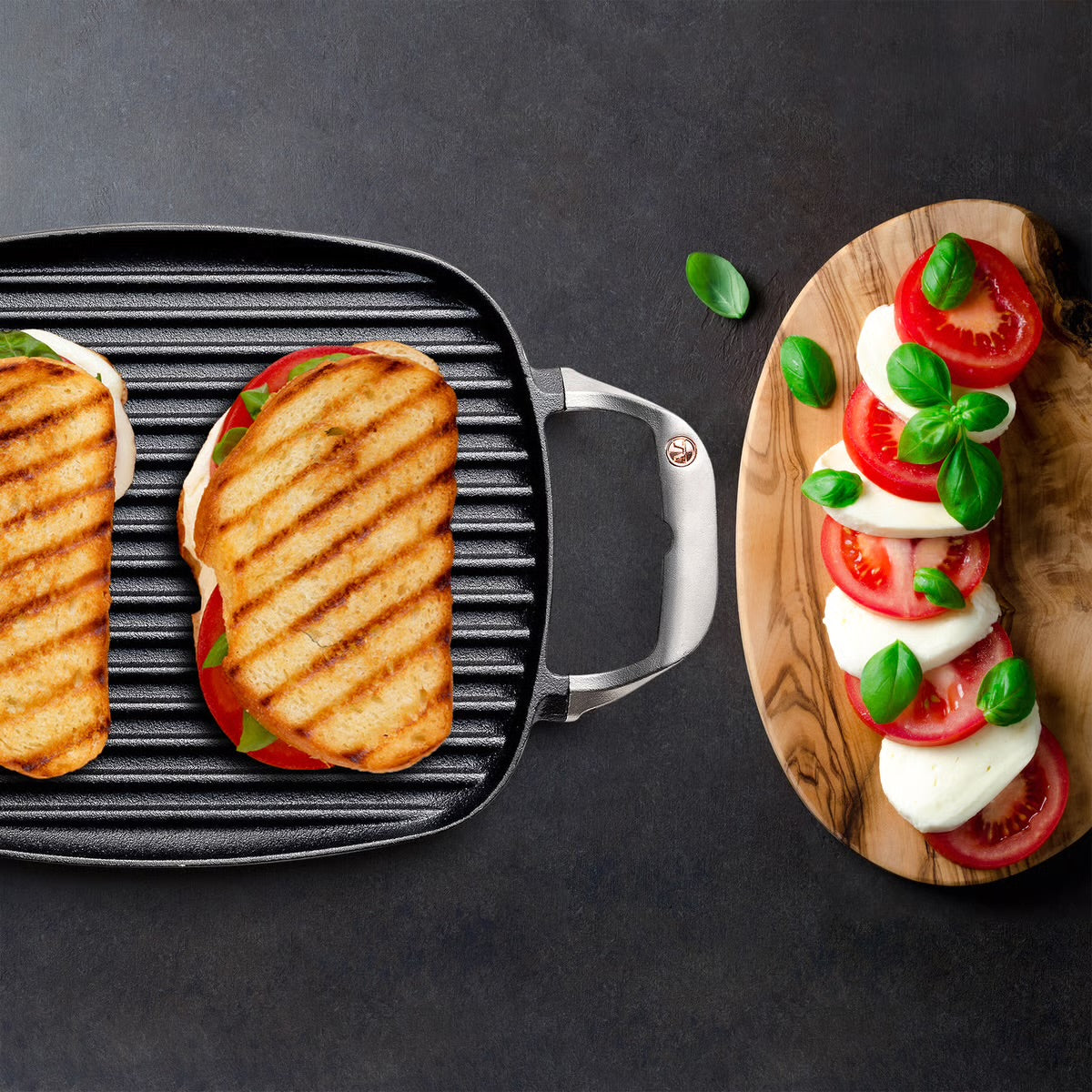 Steak Panini cast-iron skillet