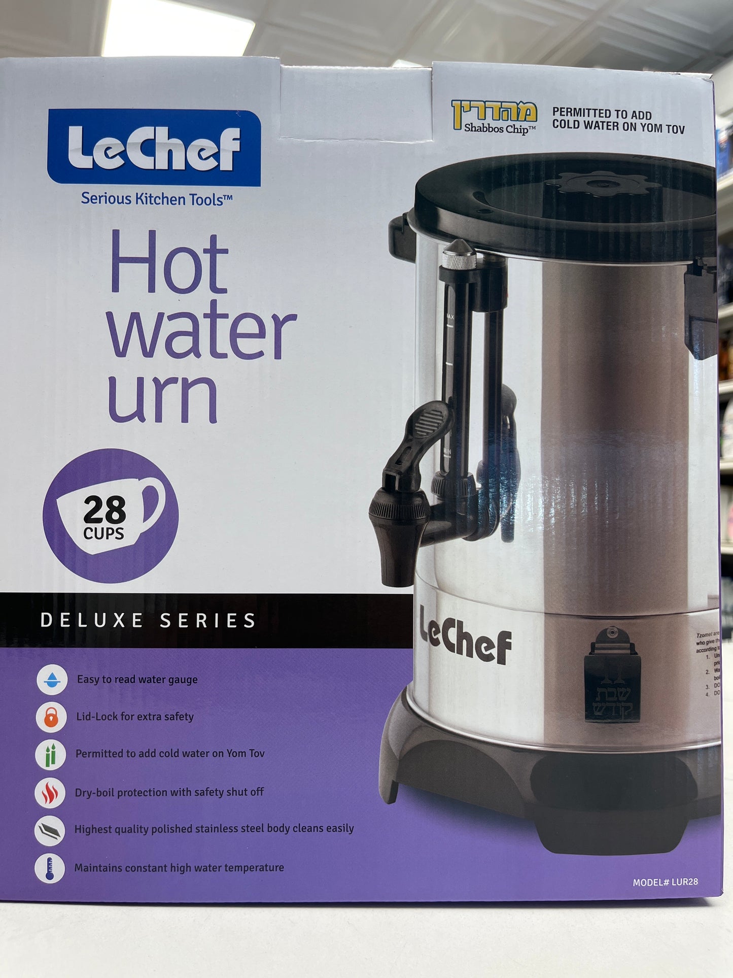 Le chef hot pot 28 cup water urn