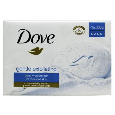 Dove exfoliating Bars 4pk