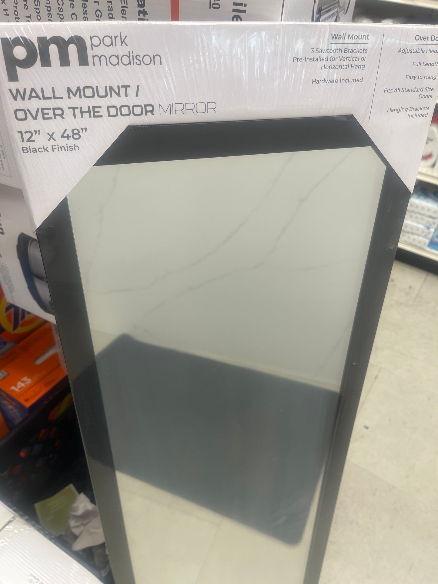 Mirror Wall mount over the door