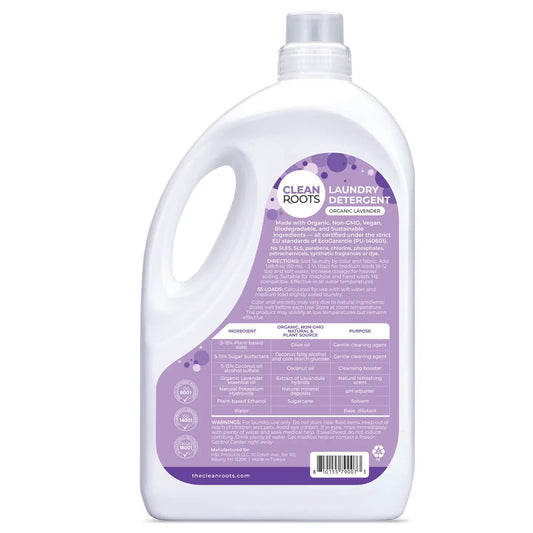 Clean roots laundry detergent organic lavender 9.29oz