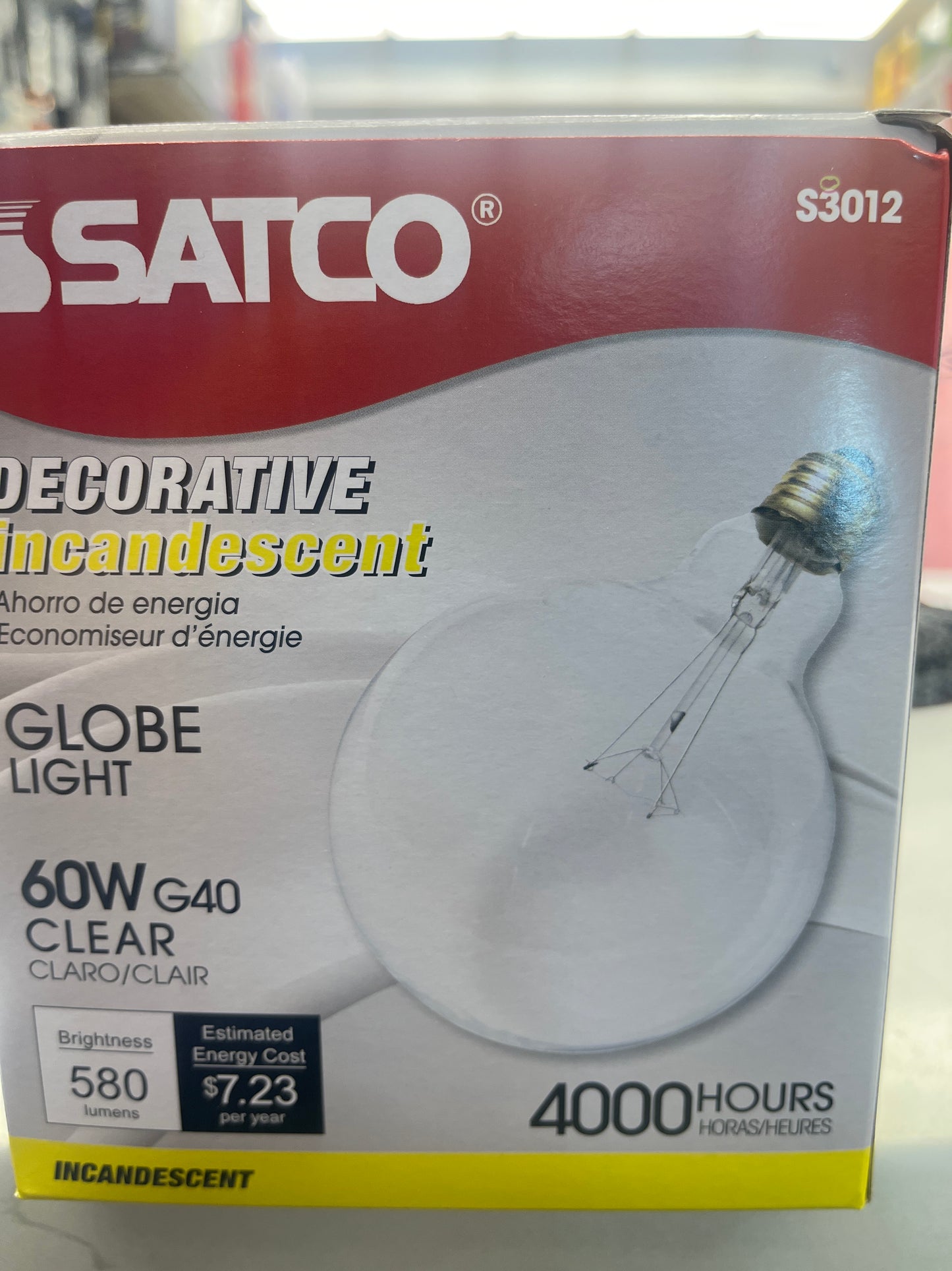 G40 Globe bulb 60W Clear