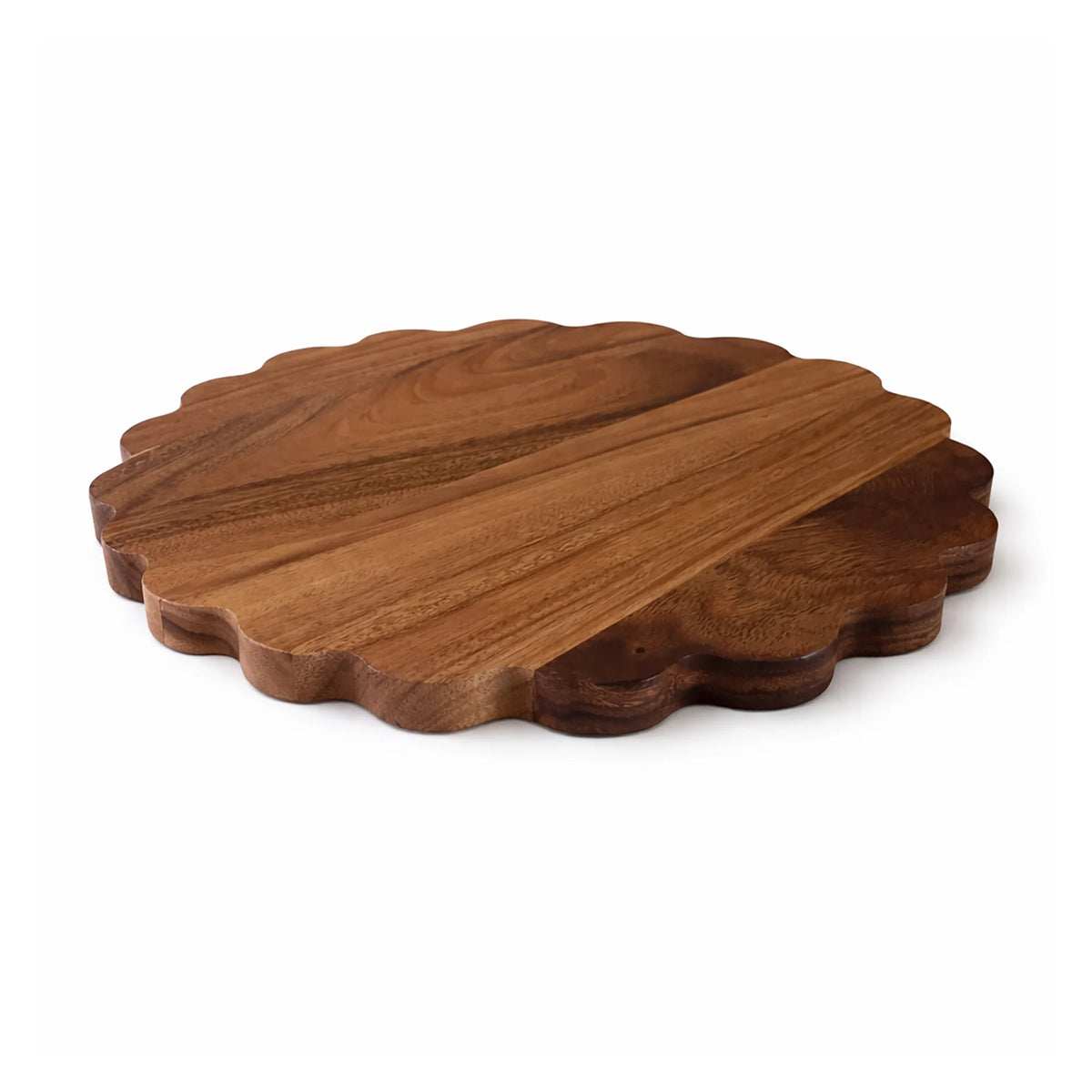 Acacia Wood Scalloped Decorative Cutting Board